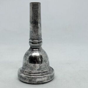 Vintage VINCENT BACH CORP. 6 1/2 AL Small Bore Trombone Mouthpiece Silver Plated
